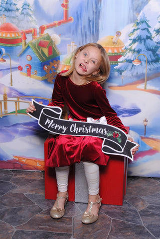 Sarah silly Christmas photo