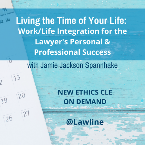 CLE about work life balance for career as lawyer 