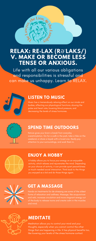 Relax for Healthy Body and Mind - Infographic