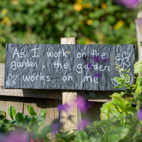 garden sign for mental health