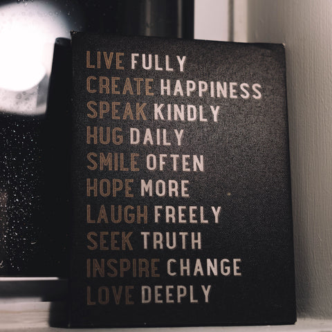 values statement for clarity in life